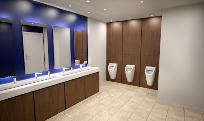 WC design 3D visual