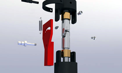 Mechanical assembly exploded diagram