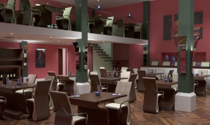 Restaurant design visual