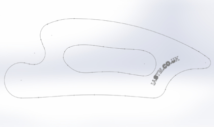 Nurb curve derived 2D profile
