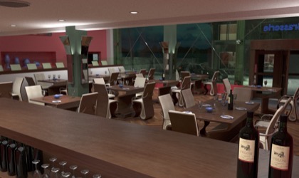Restaurant 3d visual
