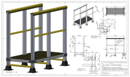 Technical drawings car accessory